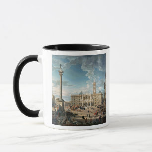 Caneca A praça Santa Maria Maggiore, 1752