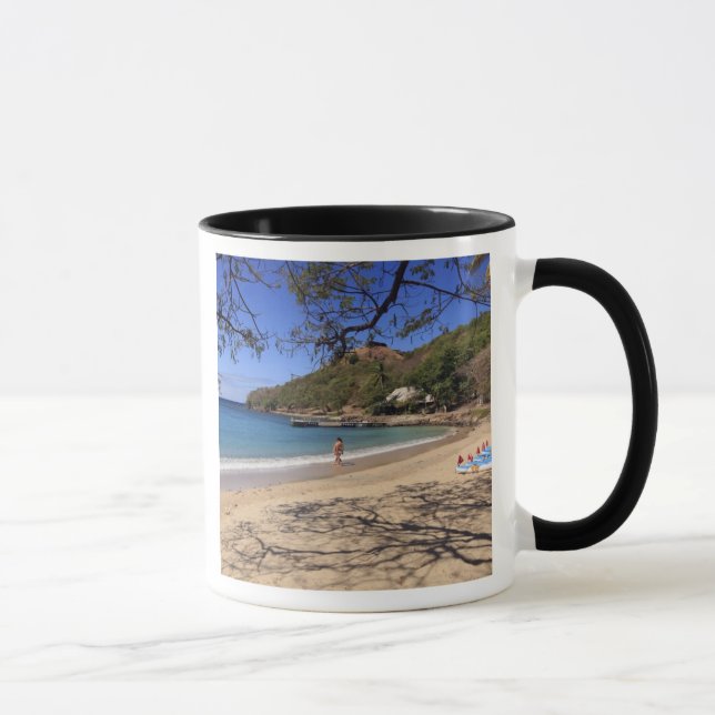 Caneca A praia no Parque Nacional da Ilha do Pombo (Direita)