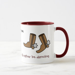 Caneca A preferencialmente das botas de vaqueiro esteja