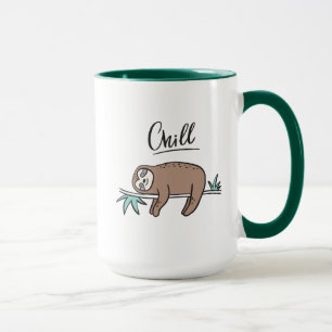Caneca A preguiça diz o frio