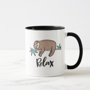Caneca A preguiça diz relaxa