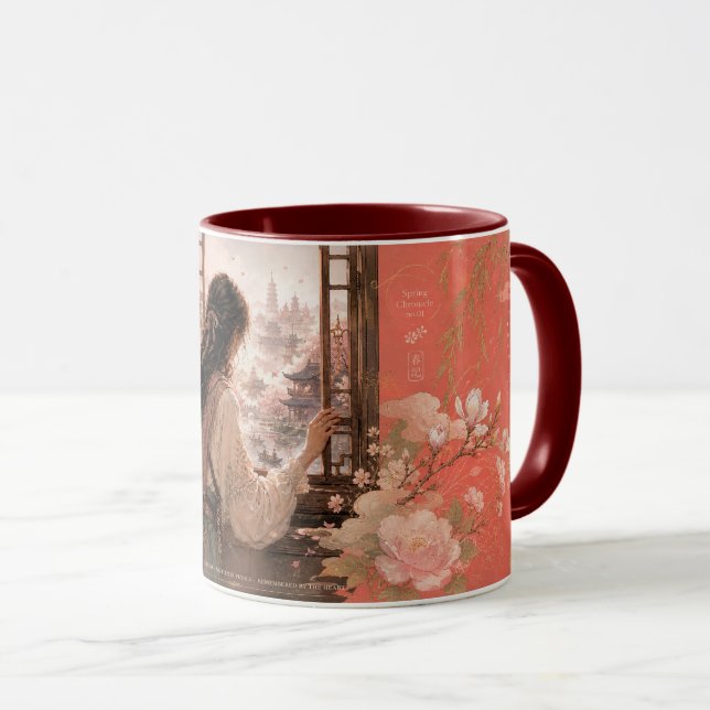 Caneca A primavera está no ar. (Frente Esquerda)