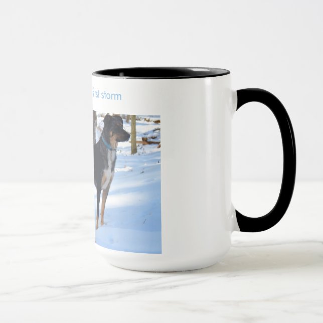 Caneca a primeira tempestade do inverno de espera (Direita)
