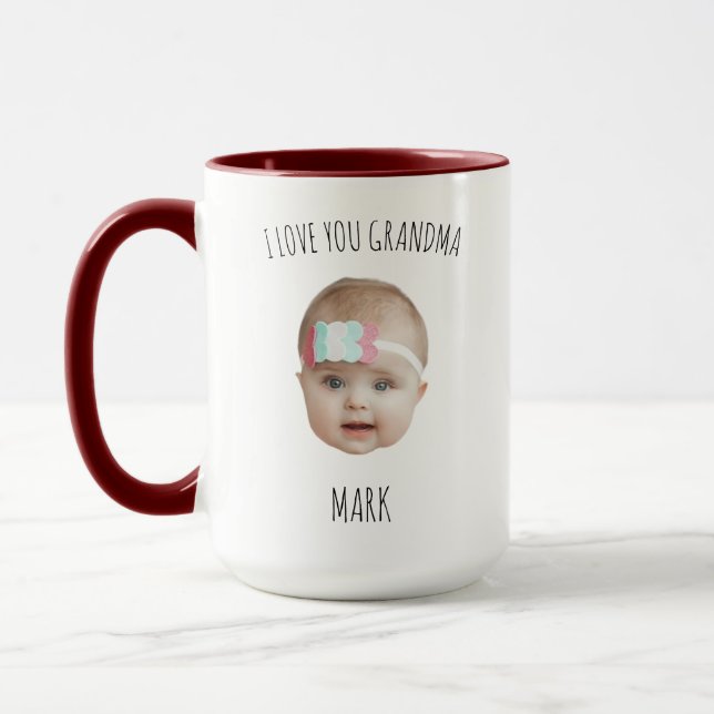 Caneca A Primeira Vez Que Avô Te Amo Vovó Bebê (Esquerda)