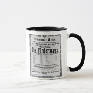 Caneca A propaganda de poster morre Fledermaus por Johann