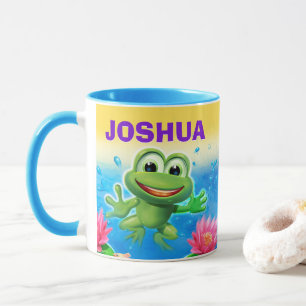 Caneca A pular a combinação NOME personalizado da parte d