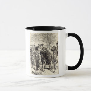 Caneca A rainha que distribui cruzes de Victoria