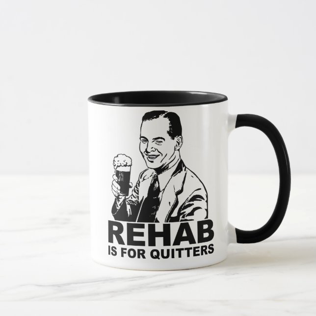 Caneca A reabilitação é para Quitters (Direita)