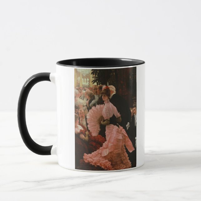 Caneca A recepção ou, L'Ambitieuse (mulher política) c (Esquerda)