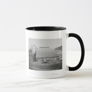 Caneca A redução da palha trabalha a fotografia