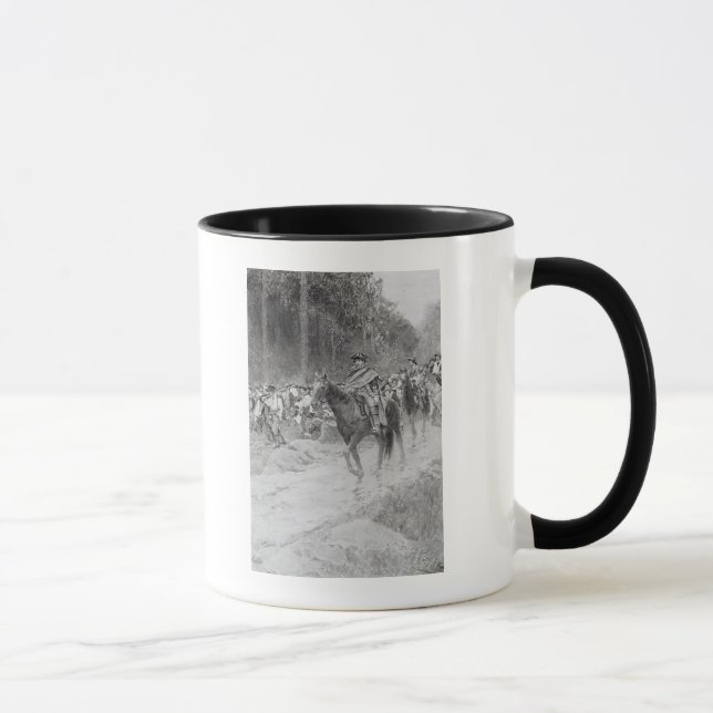 Caneca A retirada de Washington dos grandes prados (Direita)