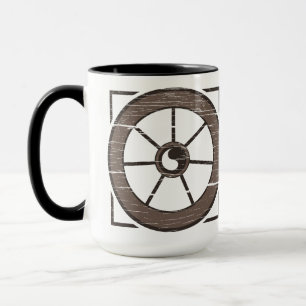 Caneca A roda empoeirada: Roda e mostra o café Mug v2