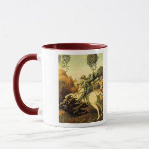 Caneca A "Rua George e o Dragão" de Raphael (cerca de 150