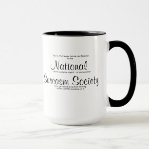 Caneca A sociedade de NationalSarcasm, agora, obtem o