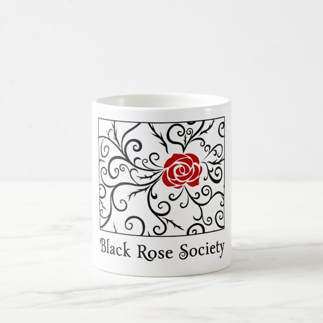 Caneca A sociedade do rosa do preto agride | Heartblaze (Centro)