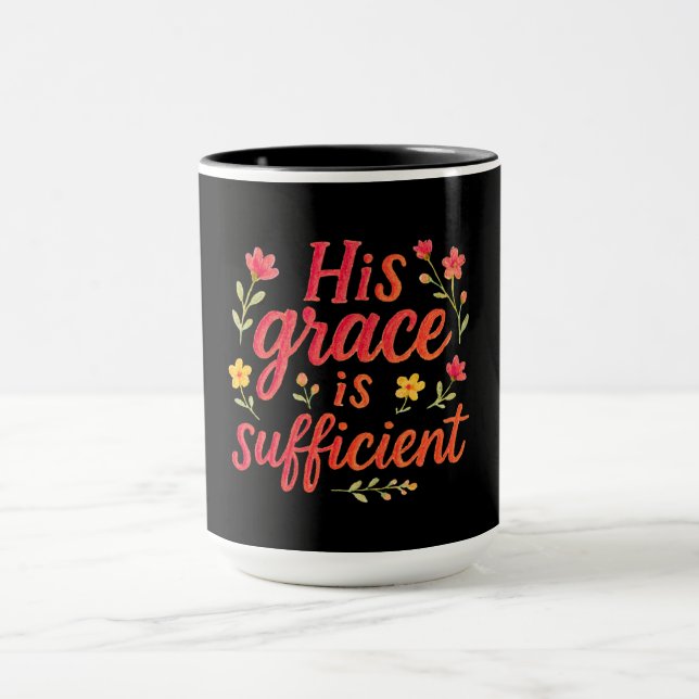 Caneca A Sua Graça é Suficiente (Centro)