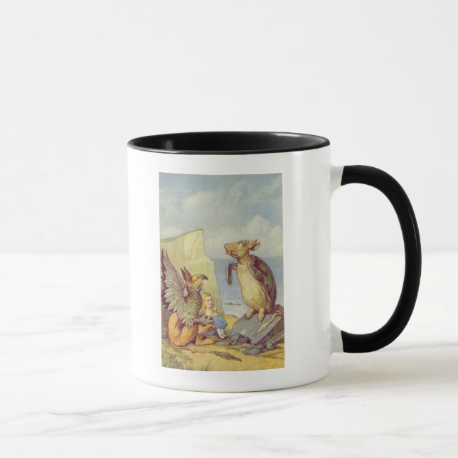 Caneca A tartaruga trocista e o Gryphon (Direita)