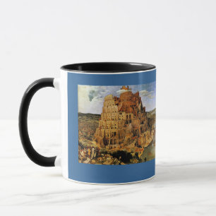 Caneca "A Torre de Babel" de Pieter Bruegel (cerca de 156