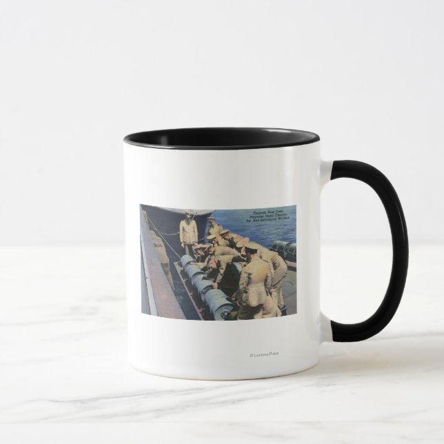 Caneca A Tripulação de Barcos Topedo prepara a Taxa de Pr (Direita)