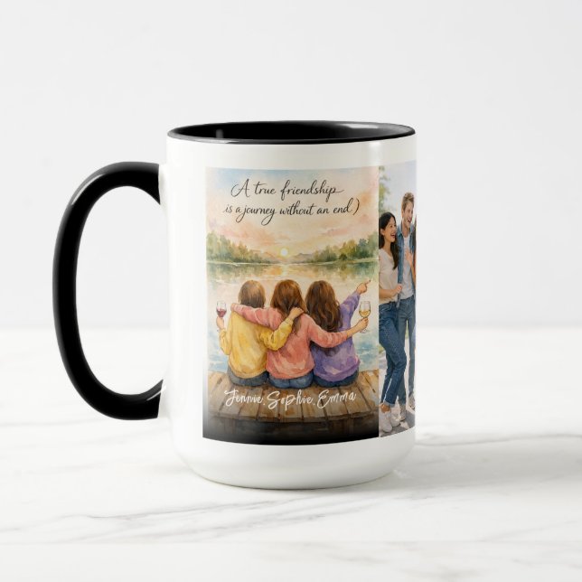 Caneca A True Friendship | Friendship Day | Inspirational (Esquerda)