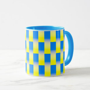 Caneca A Ucrânia Azul e Amarela inspirou a paz contra a g
