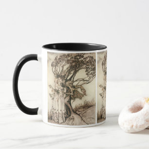 Caneca A Velha Mulher na Madeira por Arthur Rackham