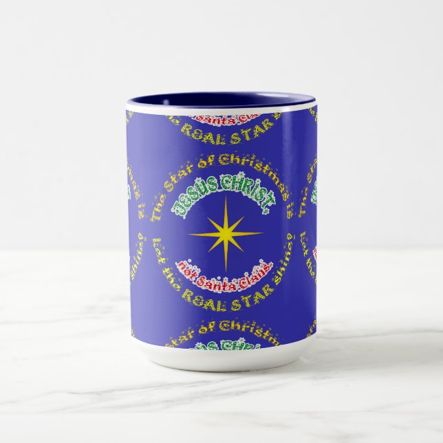 Caneca A verdadeira estrela do Natal (Centro)