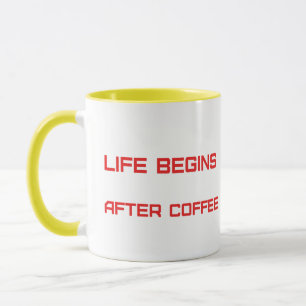 Caneca A Vida Começa Após O Café