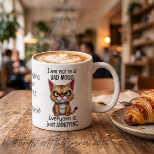 Caneca A vida do gato rabugento começa depois do café Cit