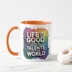 CANECA A VIDA É BOA QUANDO A SÉRIE... MUG