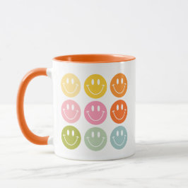 Caneca A Vida É Legal Feliz Rosto Sorridente Emoji