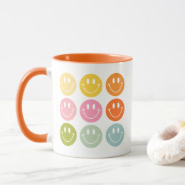 Caneca A Vida É Legal Feliz Rosto Sorridente Emoji