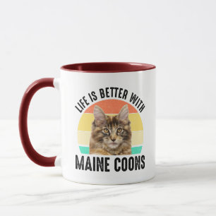 Caneca A Vida É Melhor Com O Maine Coons