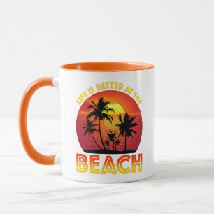 Caneca A Vida É Melhor Na Praia