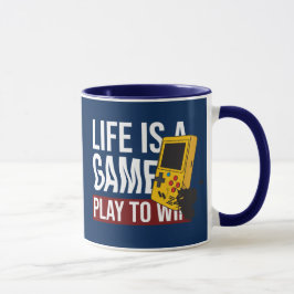 CANECA A VIDA É UM JOGO PARA GANHAR