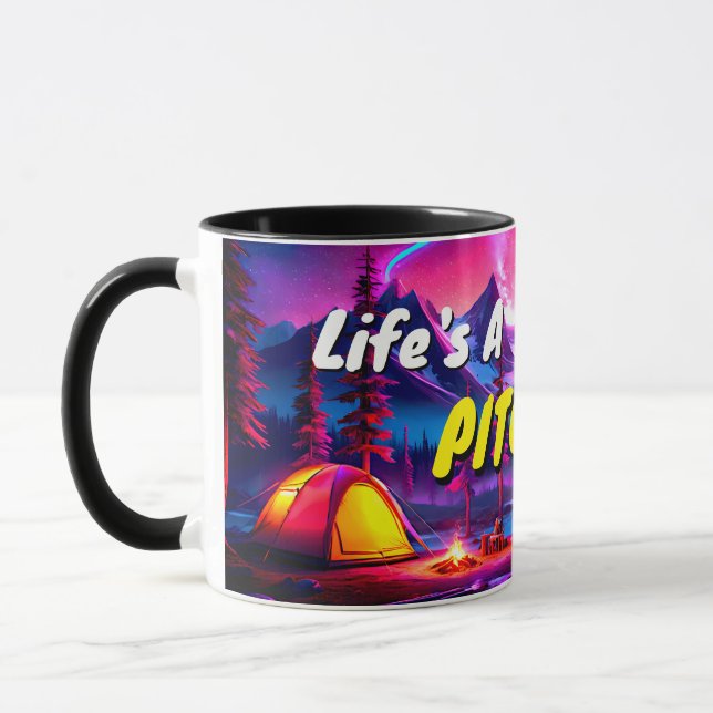 Caneca A vida é uma brecha - Presente Acampamento Humoros (Esquerda)