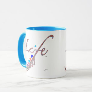 Caneca A vida é uma Montanha-Russa