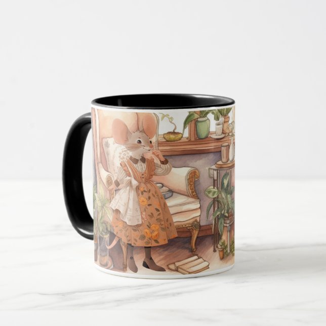 Caneca A vida na cidade de Mice - Meu lugar feliz (Frente Esquerda)