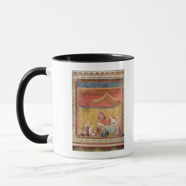 Caneca A visão do papa Gregory IX 1297-99 (Esquerda)