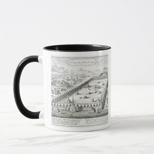 Caneca A vista da Meca, 'do einer de Entwurf historischen (Esquerda)
