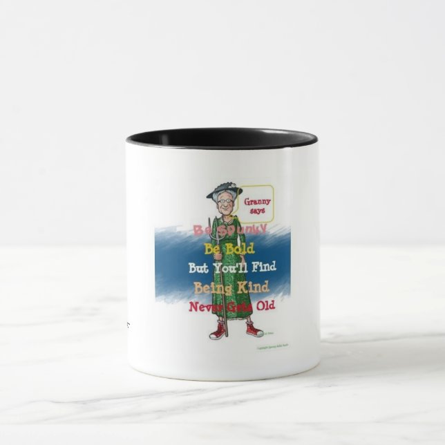 Caneca A Vovó Diz "Seja Gentil" (Centro)