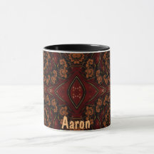 AARON ~ GLOSSY 3D Zany Brown Black