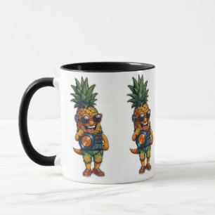 Caneca Abacaxi animado