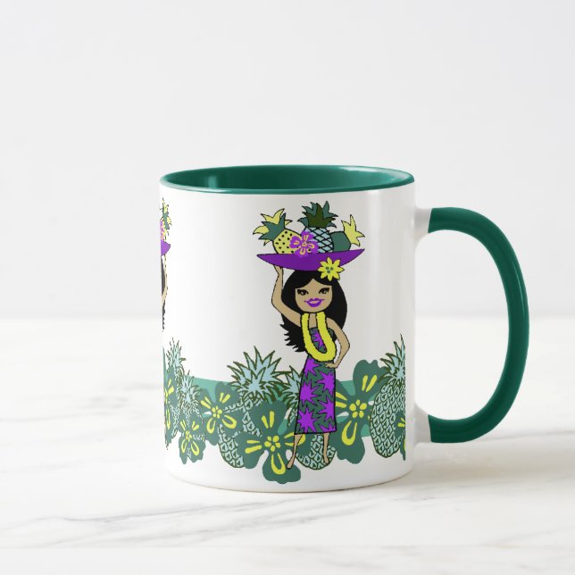 Caneca Abacaxi Luau - Mugs Tropicais (Direita)