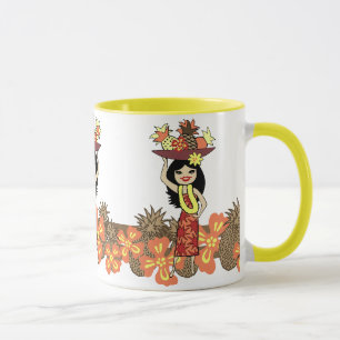 Caneca Abacaxi Luau Mugs Tropicais