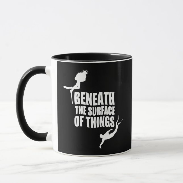 Caneca Abaixo Da Superfície | Cotação Divisória Scuba (Esquerda)