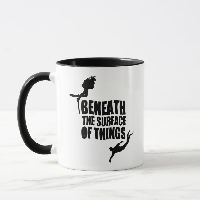 Caneca Abaixo Da Superfície | Cotação Divisória Scuba (Esquerda)