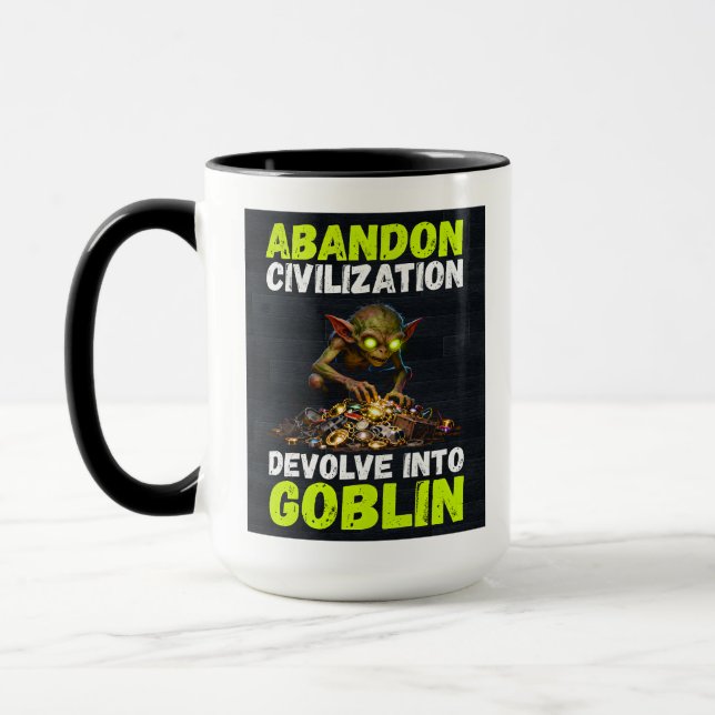 Caneca Abandonar Civilização e Devolver-se a Goblin é Div (Esquerda)