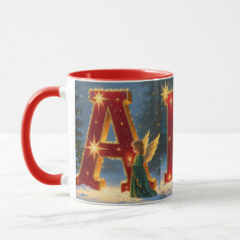 Caneca ABC Christmas Mug -Festive Holiday Alphabet Scenes