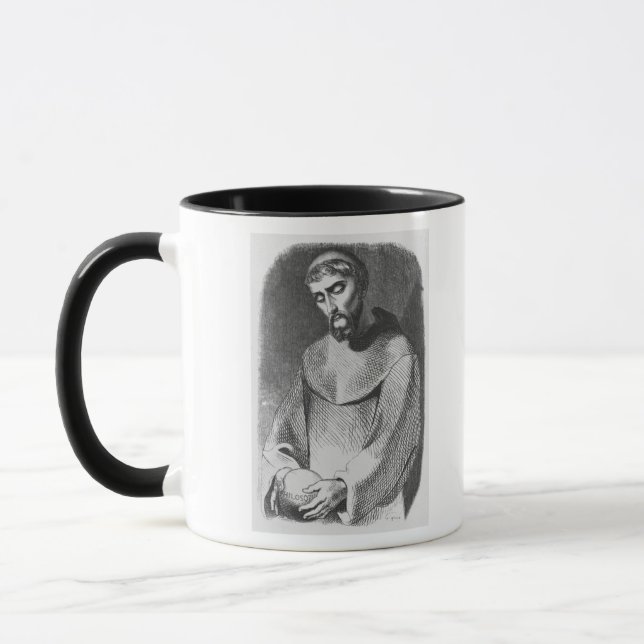 Caneca Abelard como a monge no Santo-Gildas-de-Rhuys (Esquerda)